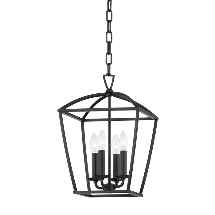 Hudson Valley - 8311-AI - Four Light Pendant - Bryant - Aged Iron