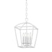 Hudson Valley - 8311-WP - Four Light Pendant - Bryant - White Plaster