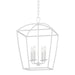 Hudson Valley - 8317-WP - Four Light Pendant - Bryant - White Plaster