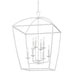 Hudson Valley - 8324-WP - Eight Light Pendant - Bryant - White Plaster