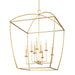 Hudson Valley - 8334-GL - Eight Light Pendant - Bryant - Gold Leaf