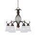 Maxim - 10124FTOI - Five Light Chandelier - Basix - Oil Rubbed Bronze