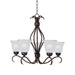 Maxim - 10125FTOI - Five Light Chandelier - Basix - Oil Rubbed Bronze