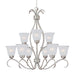 Maxim - 10128FTSN - Nine Light Chandelier - Basix - Satin Nickel