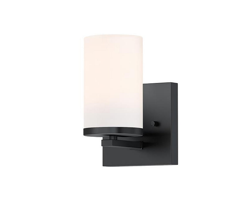 Maxim - 10281SWBK - One Light Wall Sconce - Lateral - Black