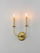 Maxim - 10322SBR - Two Light Wall Sconce - Wesley - Satin Brass