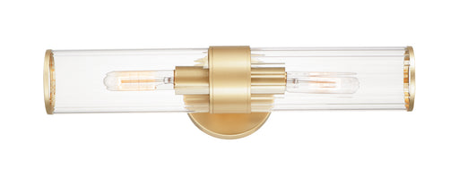 Maxim - 11472CRSBR - Two Light Wall Sconce - Crosby - Satin Brass