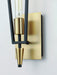 Maxim - 11651BKSBR - One Light Wall Sconce - Wings - Black / Satin Brass