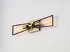 Maxim - 11652BKSBR - Two Light Wall Sconce - Wings - Black / Satin Brass