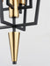 Maxim - 11654BKSBR - Four Light Pendant - Wings - Black / Satin Brass