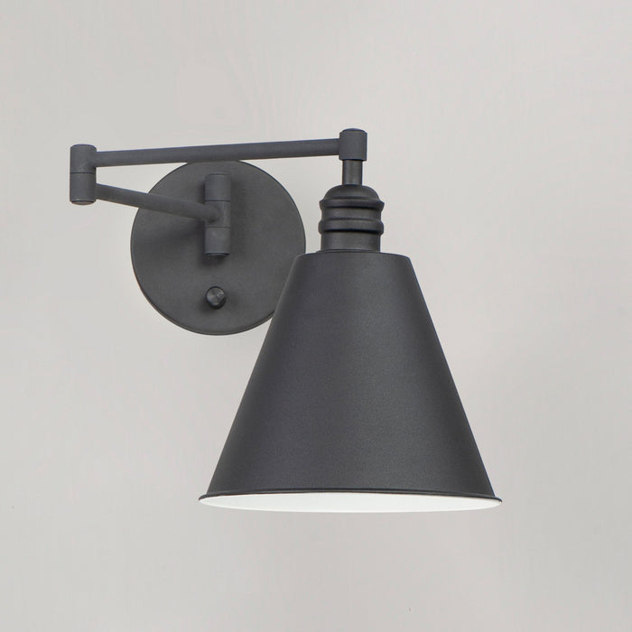 Maxim - 12220BK - One Light Wall Sconce - Library - Black