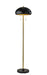 Adesso Home - 1563-21 - Two Light Floor Lamp - Cap - Black & Antique Brass