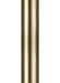 Generation Lighting. - POST-PDB - Outdoor Post - Outdoor Posts - Painted Distressed Brass