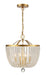 Crystorama - 604-GA - Four Light Chandelier - Rylee - Antique Gold