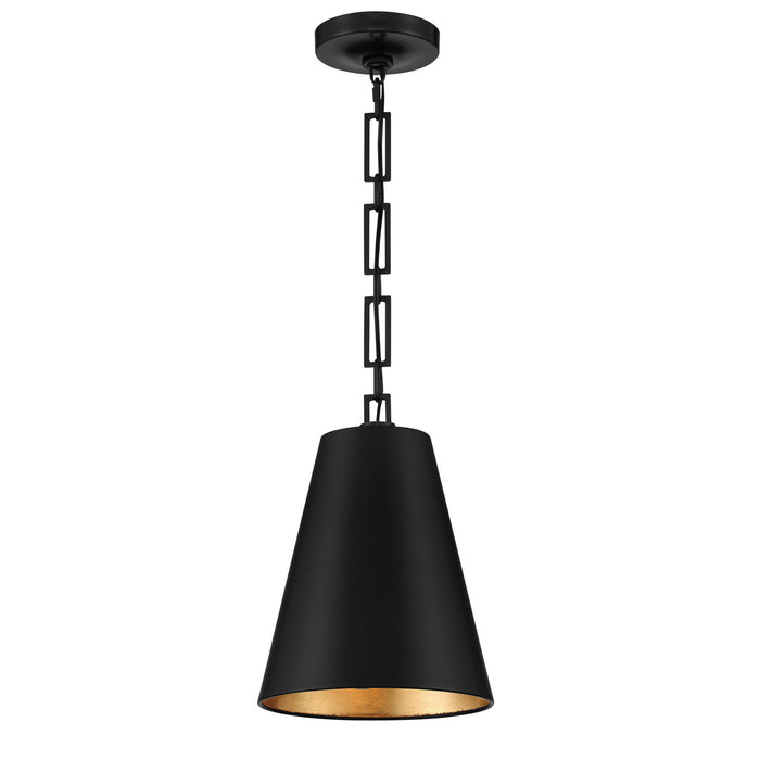 Crystorama - 8685-MK-GA - Two Light Chandelier - Alston - Matte Black / Antique Gold