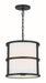 Crystorama - 9593-MK - Three Light Pendant - Hulton - Matte Black