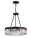 Crystorama - ALI-B2008-CZ - Eight Light Chandelier - Alister - Charcoal Bronze