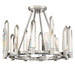 Crystorama - WAT-B2004-PN - Four Light Semi Flush Mount - Watson - Polished Nickel