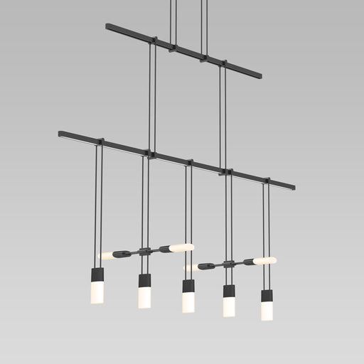 Sonneman - S1B36K-JR181212-SC02 - Three Light Pendant - Suspenders - Satin Black