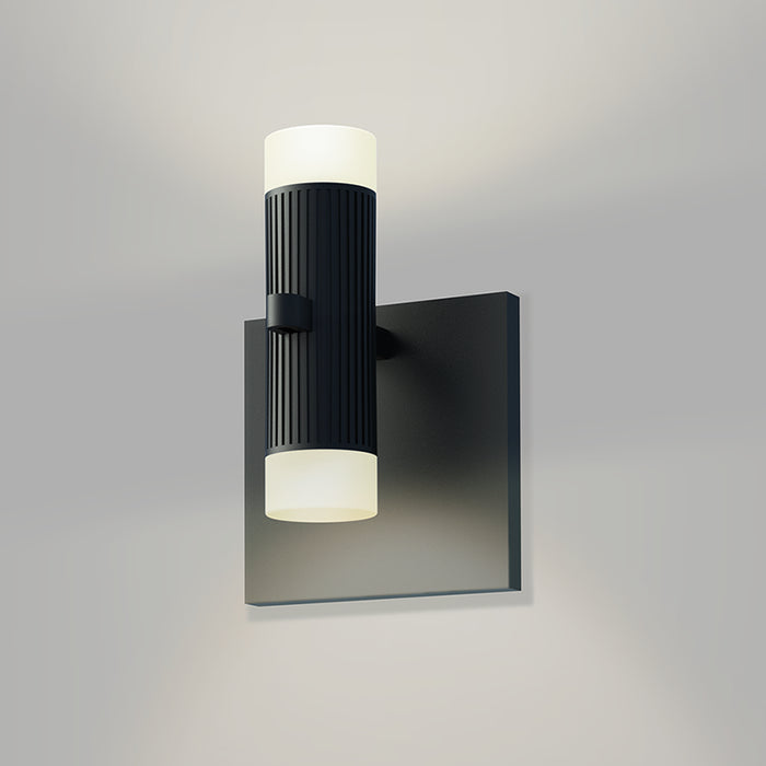 Sonneman - SLS0217 - One Light Wall Sconce - Suspenders - Satin Black