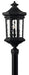 Hinkley - 1601MB-LV - LED Post Top or Pier Mount Lantern - Raley - Museum Black