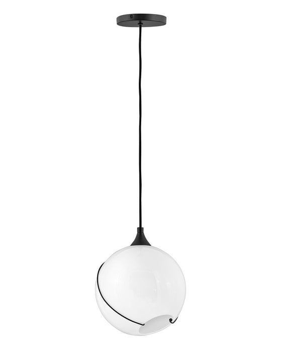 Hinkley - 30303BLK-WH - LED Pendant - Skye - Black