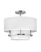 Hinkley - 38893PN - LED Semi-Flush Mount - Graham - Polished Nickel