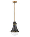 Hinkley - 39057BK - LED Pendant - Oliver - Black