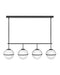 Hinkley - 39675BK - LED Linear Chandelier - Hollis - Black