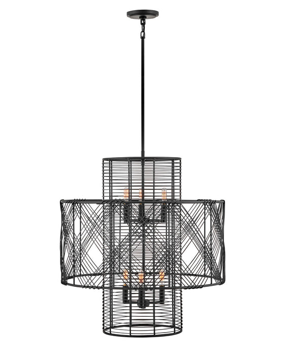 Hinkley - 41065BLK - LED Chandelier - Nikko - Black