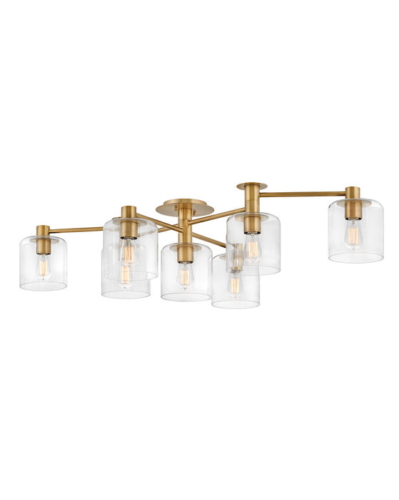 Hinkley - 4513HB - LED Semi-Flush Mount - Axel - Heritage Brass