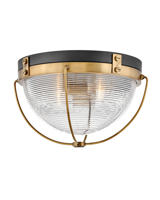 Hinkley - 4841HB - LED Flush Mount - Crew - Heritage Brass