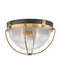 Hinkley - 4841HB - LED Flush Mount - Crew - Heritage Brass