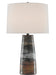 Currey and Company - 6000-0571 - One Light Table Lamp - Zadoc - Terracotta/Natural/Cloud/Black