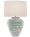 Currey and Company - 6000-0617 - One Light Table Lamp - Mimi - Aqua/Cream