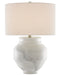 Currey and Company - 6000-0623 - One Light Table Lamp - Kalossi - White/Gray/Contemporary Silver Leaf