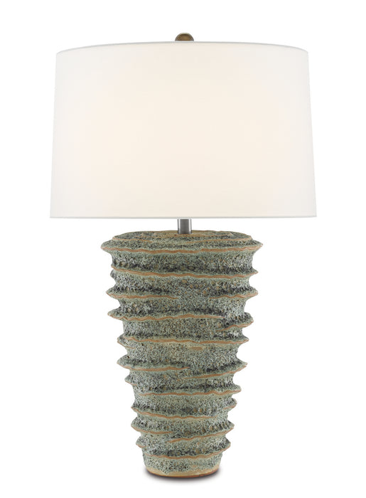 Currey and Company - 6000-0682 - One Light Table Lamp - Sunken - Green Moss