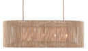 Currey and Company - 9000-0737 - Five Light Chandelier - Mereworth - Natural Rope/Beige