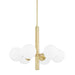 Mitzi - H105806-AGB - Six Light Chandelier - Stella - Aged Brass