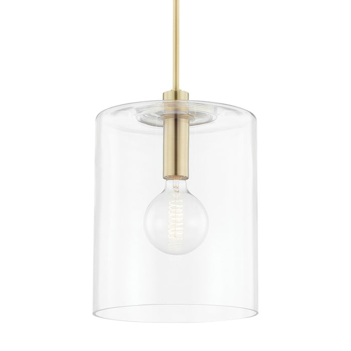 Mitzi - H108701L-AGB - One Light Pendant - Neko - Aged Brass