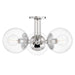 Mitzi - H503603-PN - Three Light Semi Flush Mount - Meadow - Polished Nickel