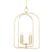 Mitzi - H512701L-GL - Four Light Pendant - Mallory - Gold Leaf