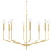 Mitzi - H516808-AGB - Eight Light Chandelier - Bailey - Aged Brass