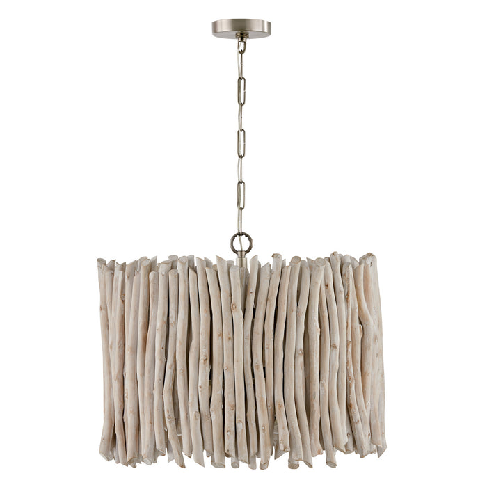 Capital Lighting - 340241PP - Four Light Pendant - Cara - Brushed Pewter