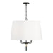 Capital Lighting - 341941YA - Four Light Pendant - Beckham - Glossy Black and Aged Brass