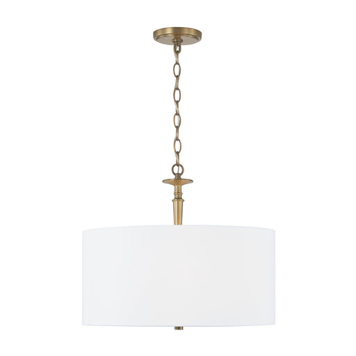 Capital Lighting - 342631AD - Three Light Pendant - Abbie - Aged Brass