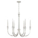 Capital Lighting - 441861PN - Six Light Chandelier - Laurent - Polished Nickel