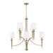 Capital Lighting - 442681AD-701 - Eight Light Chandelier - Abbie - Aged Brass