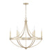 Capital Lighting - 443161WG - Six Light Chandelier - Isabella - Winter Gold