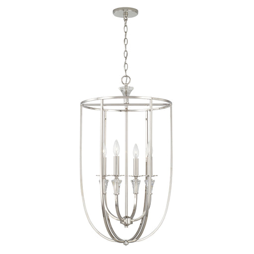 Capital Lighting - 541841PN - Four Light Foyer Pendant - Laurent - Polished Nickel